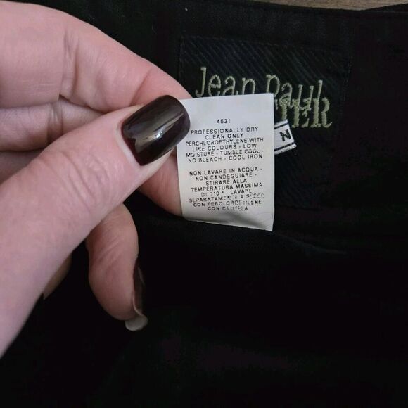 Rare Vintage Jean Paul Gaultier Black High Waist Tulip Skirt Size 40 US size 6 - Picture 9 of 11